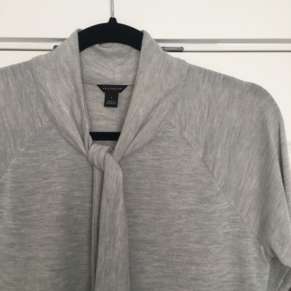 Ann Taylor Tie Neck Blouse - Picture 4 of 8